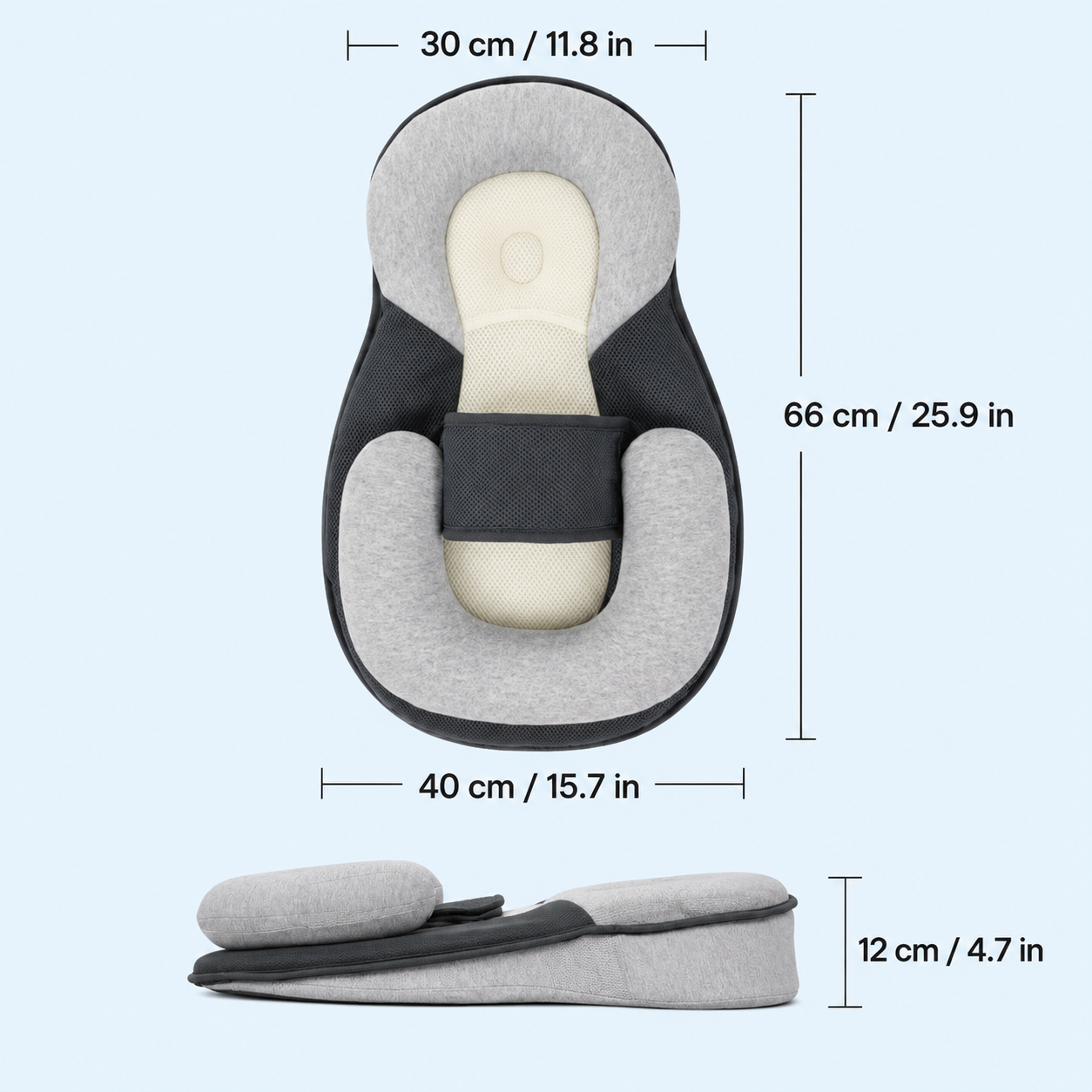 DuermeBien™ Cojín Antirreflujo para Bebé!