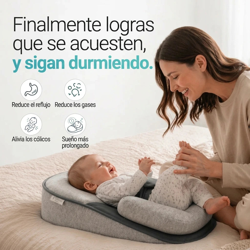 DuermeBien™ Cojín Antirreflujo para Bebé!